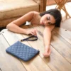 Navy clutch from The Clutches collection – sleek, modern, and elegant handbag