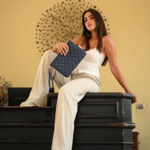 Navy clutch from The Clutches collection – sleek, modern, and elegant handbag